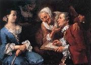 TRAVERSI, Gaspare The Sitting qt oil painting
